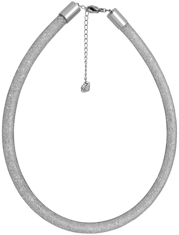 Swarovski Stardust Deluxe Clear Crystal Fishnet Tube Necklace for Women 5180944 Online Hot Sale