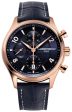 Limited Edition Frederique Constant Runabout RHS Chronograph Automatic Rose Gold Plated Steel Blue Leather  Date Mens Watch FC-392RMN5B4 on Sale