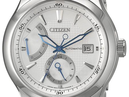 Citizen Signature Automatic Grand Classic Stainless Steel Silver Dial Date Mens Watch NB3010-52A Online Sale