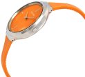 Calvin Klein Lively Orange Rubber Strap Orange Dial Quartz Womens Watch K4U231YM For Sale