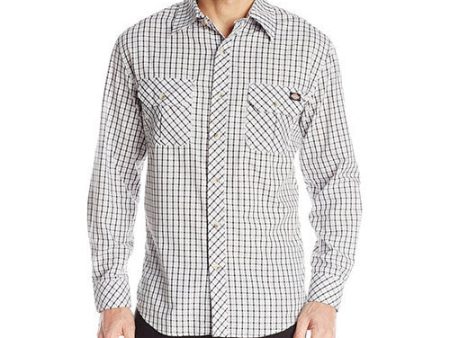 Dickies Men s Long Sleeve Plaid with Inverted Pocket on Sale