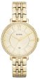 Fossil Jacqueline Gold-Tone Stainless Steel Gold-Tone Dial Crystals Date Quartz Womens Watch ES3547 Online