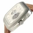 Gucci G-Coupe Special Edition Automatic Stainless Steel YA131307 Cream Dial Date Brown Leather Strap Mens Watch Online