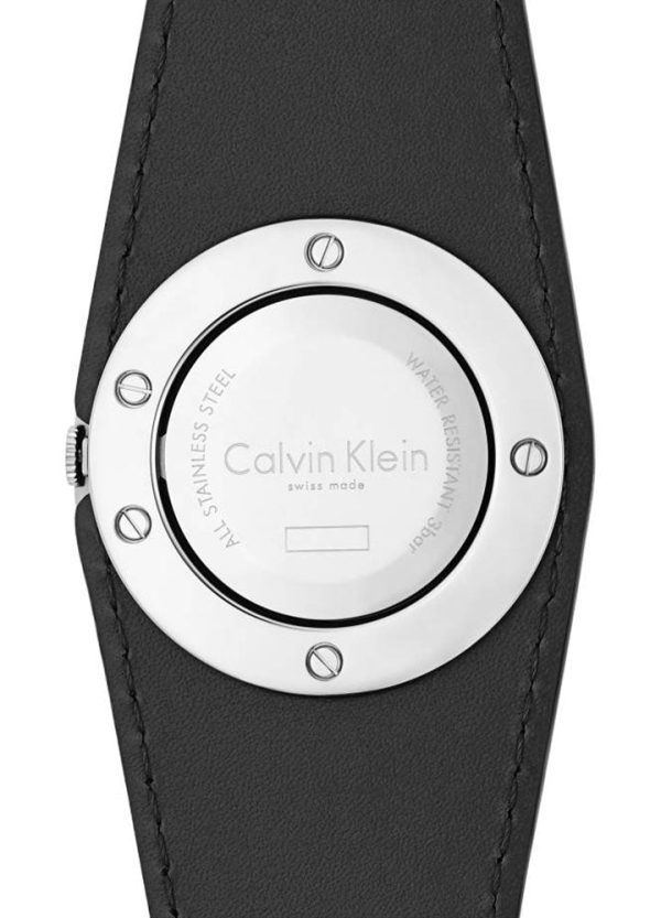 Calvin Klein Spellbound Blue and Black Leather Silver Dial Quartz Womens Watch K5V231V6 Online