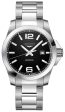 Longines Conquest Automatic Stainless Steel Black Dial Date Divers Mens Watch L3.778.4.58.6 Sale