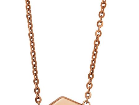 Swarovski Bolt Pendant 5073124 Crystal Pave Rose Gold Tone Reversible Necklace for Women Fashion