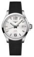 Longines Conquest V.H.P. Stainless Steel Silver Dial Black Rubber Strap Perpetual Calendar Date Quartz Mens Watch L3.716.4.76.9 Online