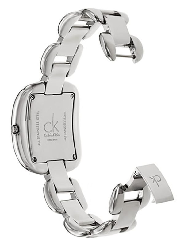 Calvin Klein Treasure Stainless Steel Bracelet Silver Dial Quartz Womens Watch K2E23138 Hot on Sale