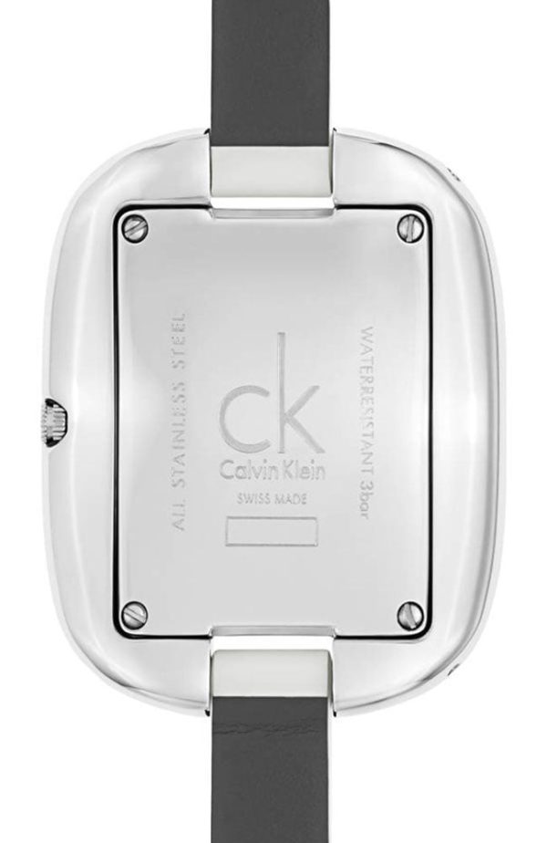 Calvin Klein Treasure Wrap Around White Leather Silver Dial Quartz Womens Watch K2E23120 Hot on Sale