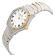 Ebel Wave Stainless Steel & 18K Yellow Gold White Dial Diamonds Quartz Womens Watch 1216389 Online Sale