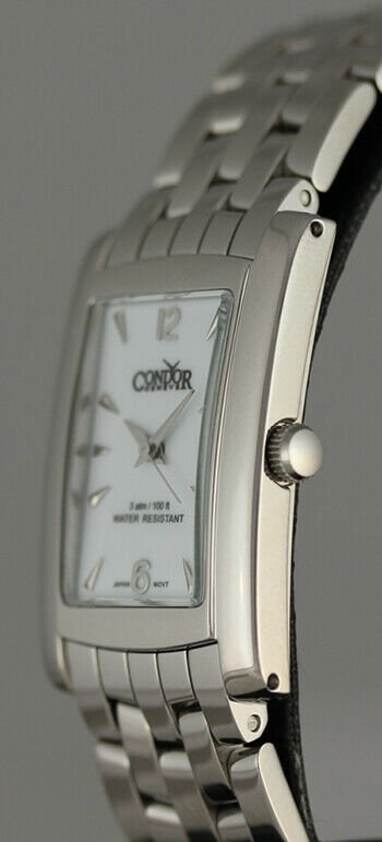 Condor Classic Stainless Steel Mens Watch White Dial CWS105 Online Sale