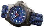 Victorinox Swiss Army I.N.O.X. Professional Diver Gray Titanium Blue Dial Blue Textile Interchangeable Blue Rubber Strap Date Quartz Mens Watch 241813.2 Cheap