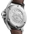 Longines Conquest V.H.P. Stainless Steel Silver Dial Brown Leather Strap Date Quartz Mens Watch L3.726.4.76.4 on Sale