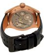 Glycine KMU 48 Kriegs Marine Uhren Rose Gold Plated Steel Mens Watch 3906.29AT LBK7D Hot on Sale