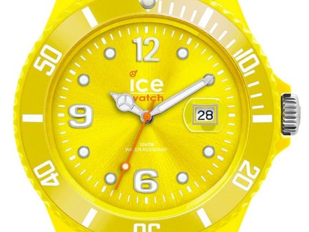 Ice-Watch Ice-Forever Sili Collection Polyamide & Silicon Unisex Yellow Watch SI.YW.U.S.09 Fashion