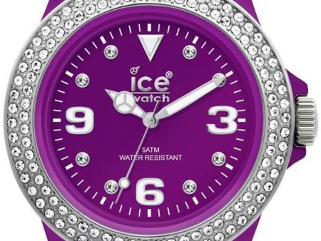 Ice-Watch Stone Tycoon Swarovski Crystals Purple Polyamide & Steel Unisex Strap Watch ST.PS.U.L.10 Discount