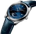 Longines Master Collection Power Reserve Automatic Stainless Steel Blue Dial Blue Leather Strap Date Mens Watch L2.908.4.92.0 Fashion