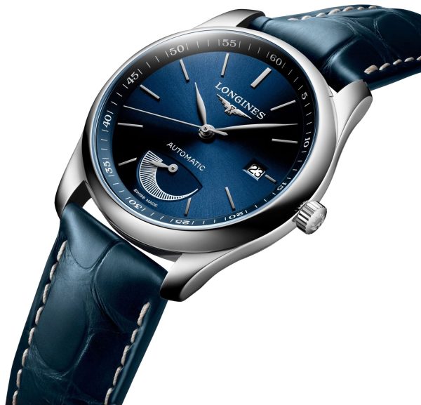 Longines Master Collection Power Reserve Automatic Stainless Steel Blue Dial Blue Leather Strap Date Mens Watch L2.908.4.92.0 Fashion