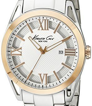 Kenneth Cole New York Men s KC9373 Classic Analog Display Quartz Silver Watch Sale