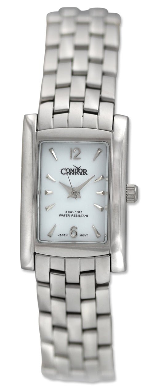 Condor Classic Stainless Steel Womens Watch White Dial CWS111 Fashion