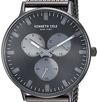 Kenneth Cole New York Men s Sport  Quartz Stainless Steel Dress Watch, Color:Grey (Model: KC14946015) Online Sale