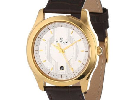 Titan Men s 1559YL01 Tycoon Series Date Function Watch Fashion