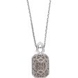 Swarovski Evanescent 5069284 Ruthenium Plated Crystal Pave Pendant Necklace For Cheap