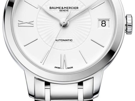 Baume & Mercier Classima Automatic Stainless Steel White Dial Date Womens Watch M0A10267 Online now