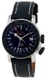 Glycine Airman 18 Sphair Automatic GMT World Timer Steel Mens Strap Watch 3928.191 LB9B Fashion