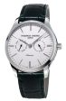 Frederique Constant Classics Silver Dial Black Leather Strap Quartz Mens Watch FC-259ST5B6 For Sale