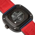 SEVENFRIDAY T-Series Automatic Black PVD Blue Skeleton Dial Blue Leather Strap Mens Watch T3 03 Discount