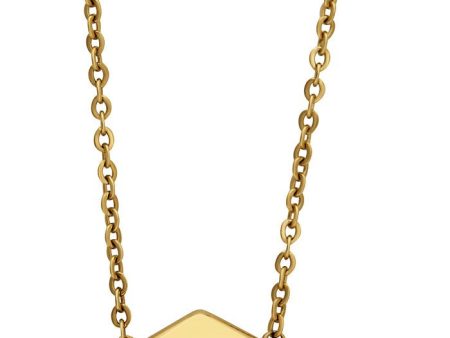 Swarovski Bolt Pendant 5096636 Crystal Pave Yellow Gold Plated Reversible Necklace for Women Cheap