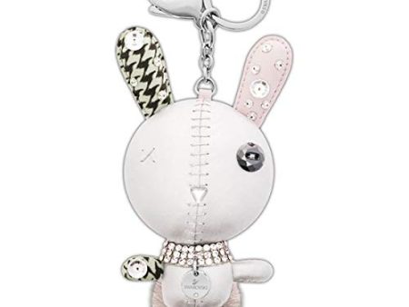 SWAROVSKI Crystal Authentic Mathilde Stainless Steel Grey Rabbit Bag Charm For Discount