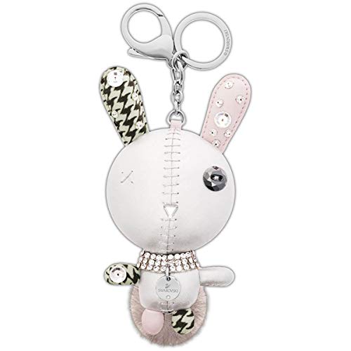 SWAROVSKI Crystal Authentic Mathilde Stainless Steel Grey Rabbit Bag Charm For Discount