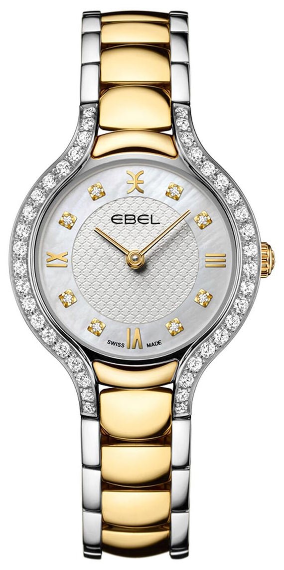 Ebel Beluga Two-Tone Stainless Steel White Mother-Of-Pearl Dial Diamonds Quartz Womens Watch 1216592 Supply