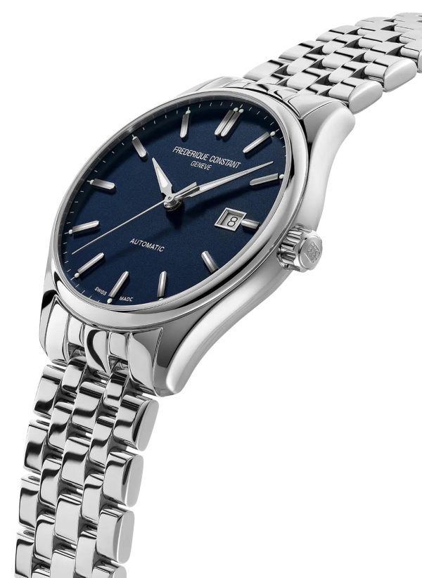 Frederique Constant Classics Index Automatic Stainless Steel Blue Dial Date Mens Watch FC-303NN5B6B Discount