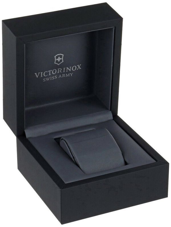 Victorinox Swiss Army Base Camp Steel Quartz Black Rubber Strap Men s Watch Black Dial Date 241464 Supply