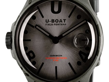 U-Boat Darkmoon Camouflage Black PVD Gray Dial Black Rubber Strap Quartz Mens Watch 9551 Online now