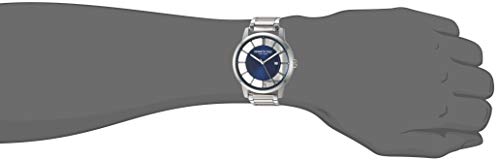 Kenneth Cole New York Men s TRANSPARENCY Quartz Stainless-Steel Strap, Silver, 20.8 Casual Watch (Model: KC50560002) Online now