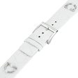 Gucci U-Play Kit 129 Medium White Leather Watch Strap and Matching White Steel Bezel YFA50005 Online now