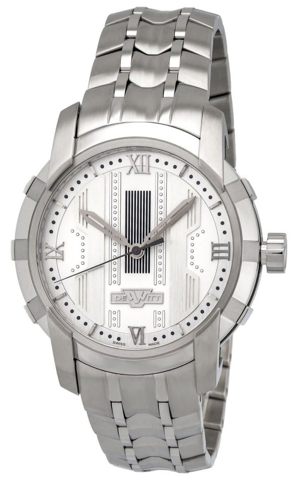 Dewitt Glorious Knight Automatic Steel Mens Watch Silver Dial FTV.HMS.002.S Online Hot Sale