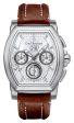 Carl F. Bucherer Patravi T-Graph Automatic Chronograph Stainless Steel Silver Dial Brown Leather Strap Date Power Reserve Mens Watch 00.10615.08.13.01 on Sale