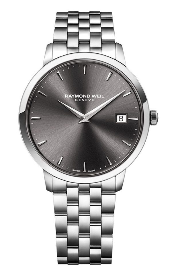 Raymond Weil Toccata Stainless Steel Gray Dial Date Quartz Mens Watch 5488-ST-60001 Online