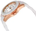 Fossil White Ceramic Rose Gold-Tone Stainless Steel White Dial Multi-Function Day-Date Quartz Womens Watch CE1006 Discount