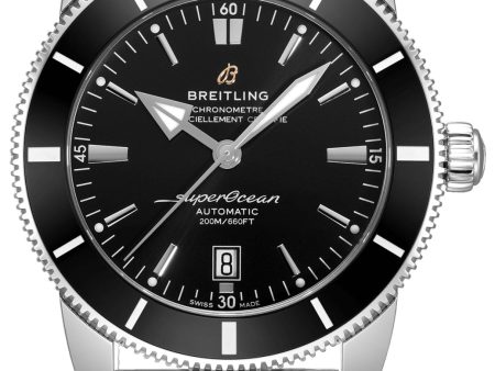 Breitling Superocean Heritage Automatic Chronometer Stainless Steel Mesh Black Dial Date Divers Mens Watch Special Edition AB2020121B1A1 Online