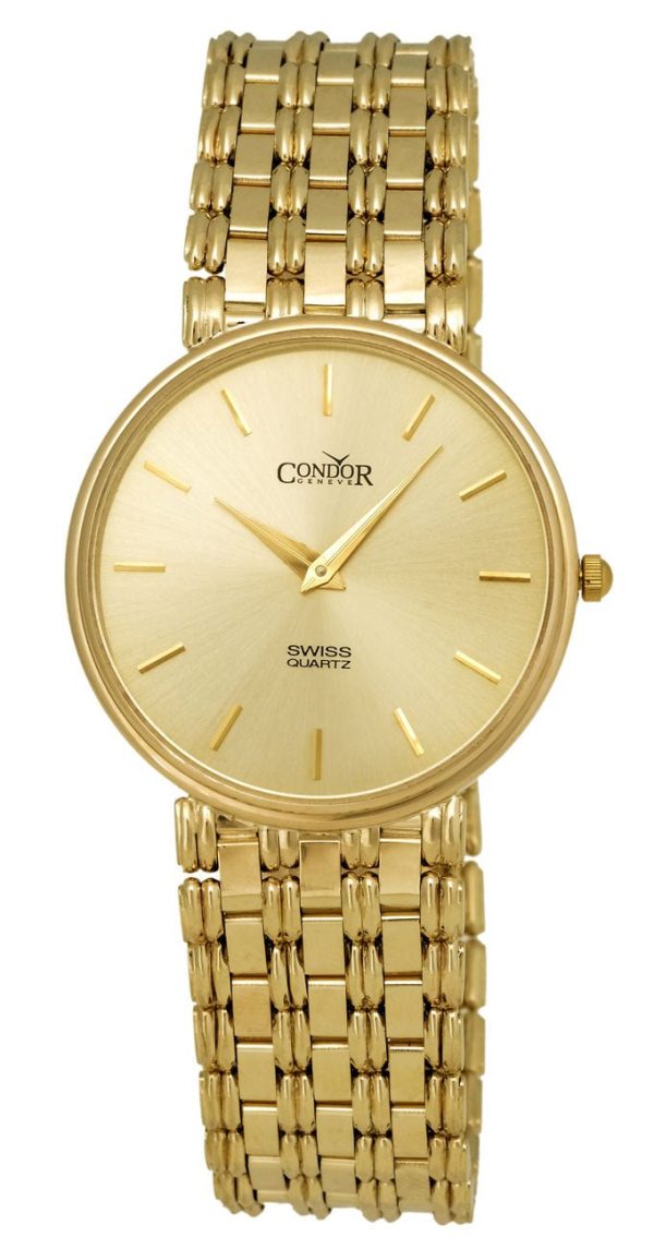 Condor 14kt Gold Mens Luxury Swiss Watch GS21002 Supply