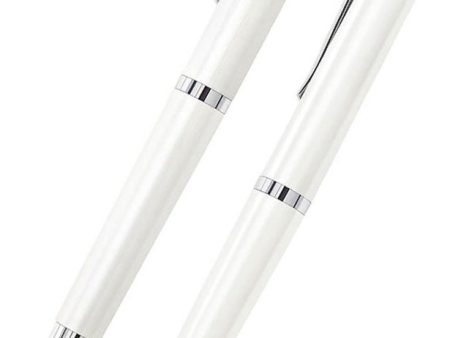 Swarovski 5224364 Crystal Starlight Ballpoint & Stylus Pen Set White For Sale