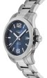 Longines Conquest Automatic Stainless Steel Blue Dial Date Divers Mens Watch L3.778.4.96.6 Fashion