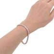 Swarovski Crystal Unisex Deluxe Tennis Bracelet Rose Gold Plated #5513400 Cheap