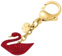 Swarvoski Swan Bag Charm Red Crystals Gold Plated Steel 5526754 Cheap